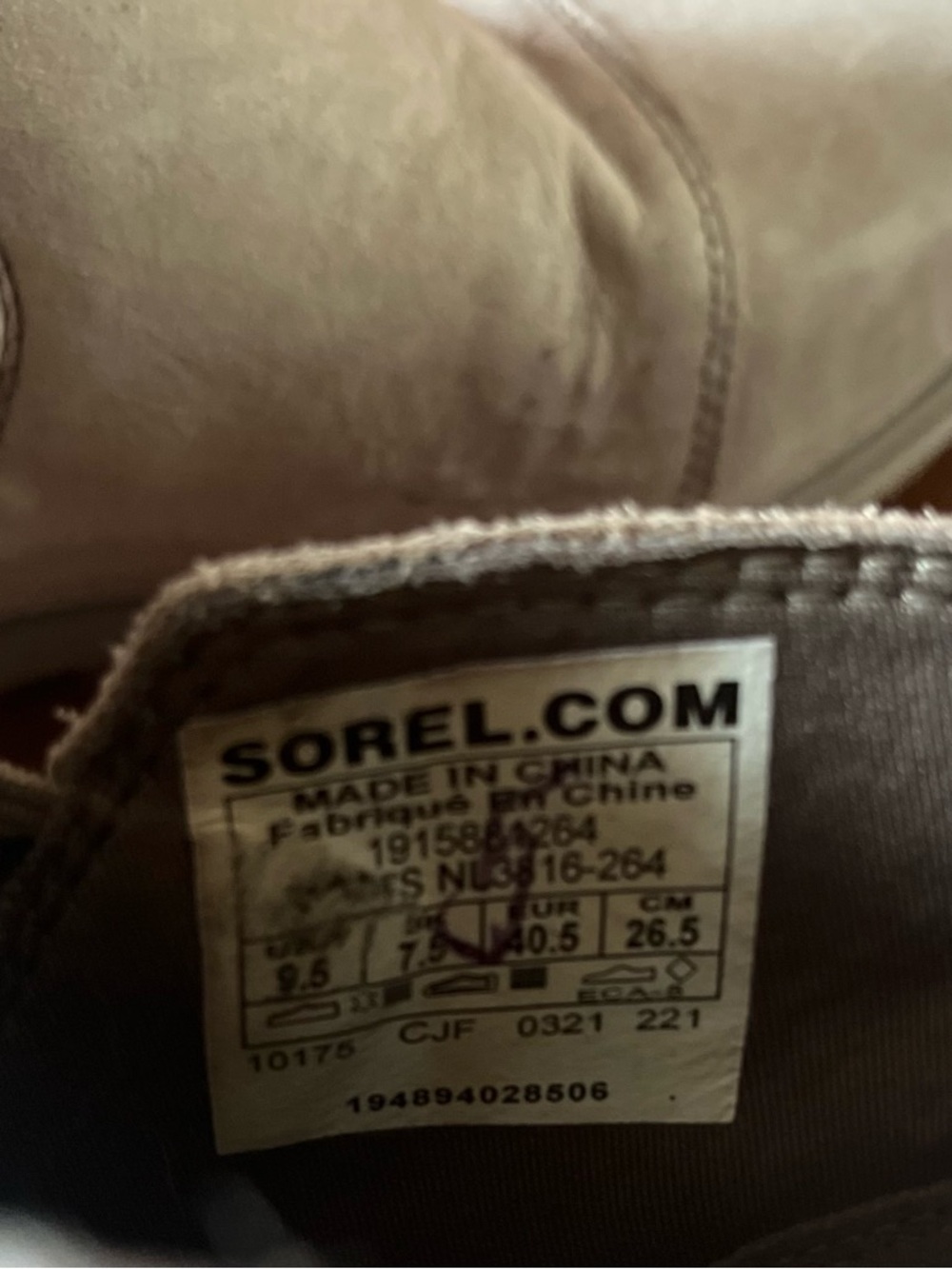 Sorel Beige Suede Chelsea Ankle Booties - Picture 3 of 4